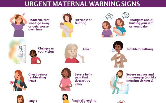 Thumbnail of flyer Urgent Maternal Warning Signs