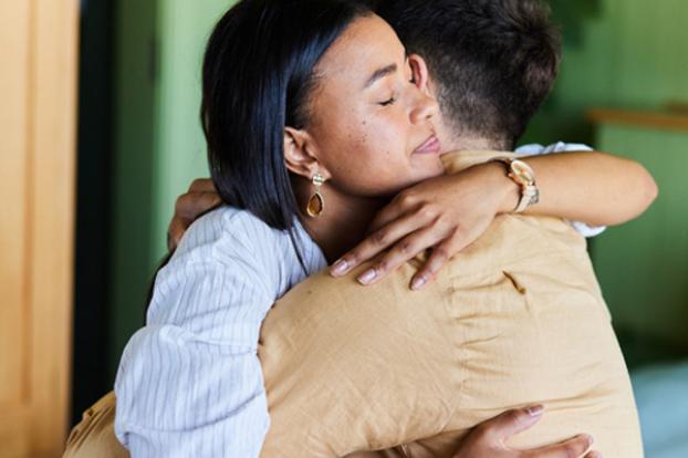 Comforting hug